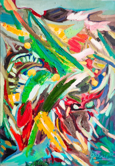 "Sweet Dream" başlıklı Tablo Göknil Gümüş Sungurtekin tarafından, Orijinal sanat, Petrol Ahşap Sedye çerçevesi üzerine monte…