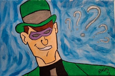 Malerei mit dem Titel "Sphinx" von Ben, Original-Kunstwerk, Acryl Auf Keilrahmen aus Holz montiert