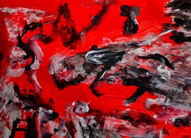 "Outrageous Red Remn…" başlıklı Tablo Milto Sideris tarafından, Orijinal sanat, Akrilik