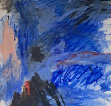 Pintura intitulada "Croiser le fer avec…" por Mireille Naxara, Obras de arte originais, Acrílico Montado em Armação em madei…