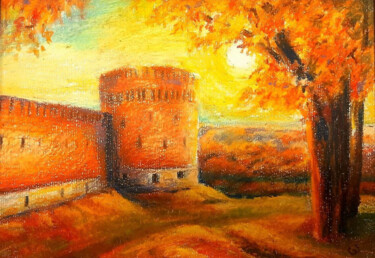 "An old wall in the…" başlıklı Tablo Evgenia Rod tarafından, Orijinal sanat, Pastel