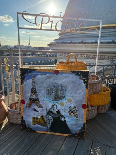 "La grande Dame de L…" başlıklı Tablo Rose Purple tarafından, Orijinal sanat, Akrilik Ahşap Sedye çerçevesi üzerine monte ed…