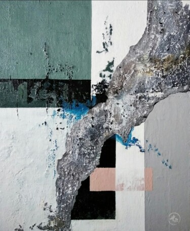 Peinture intitulée "The Stone River" par Natali, Œuvre d'art originale, Acrylique