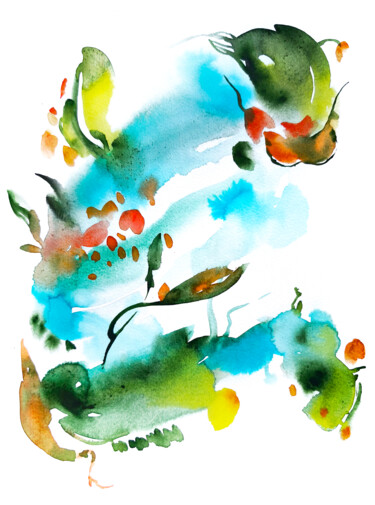 绘画 标题为“The Beginning. Colo…” 由Yuliia Boholiub, 原创艺术品, 水彩