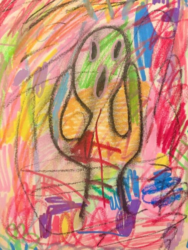 Pintura intitulada "L'urlo n3" por Giulia De Martino, Obras de arte originais, Marcador