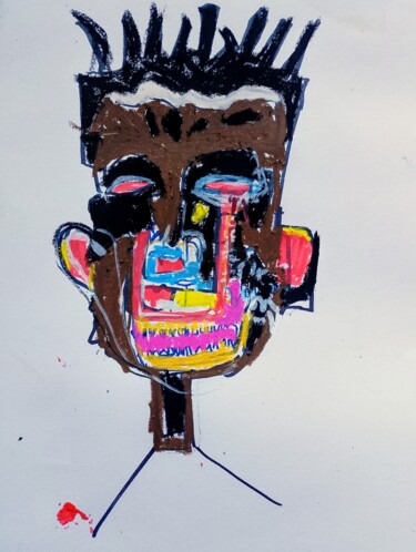 "Self portrait" başlıklı Resim Hector O'Kanin tarafından, Orijinal sanat, Akrilik