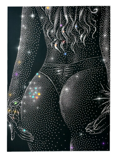 "Ох, девушка" başlıklı Tablo Эль Алекс tarafından, Orijinal sanat, Cam Ahşap Sedye çerçevesi üzerine monte edilmiş