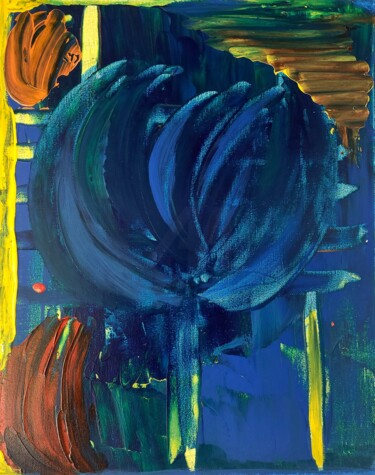 绘画 标题为“Palette de Couleurs…” 由Orlane Grelet, 原创艺术品, 丙烯 安装在木质担架架上