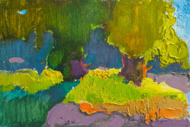 Painting titled "In the Shade 2016" by Alexander Shandor, Original Artwork, Oil