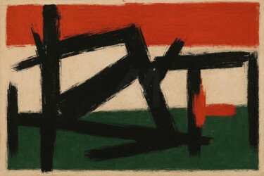 Digital Arts titled "MINIMAL-GRUNGE 156" by Karavix, Original Artwork, AI generated image