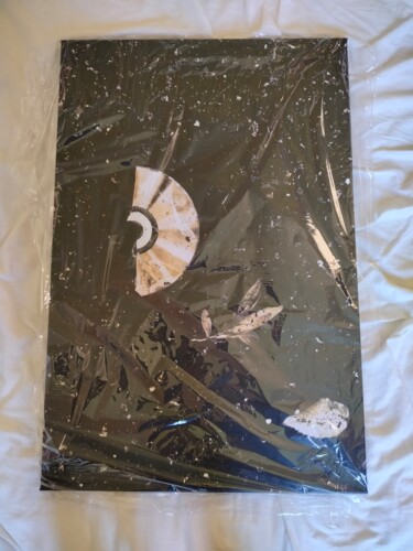 Photography titled "Demi Disque D'or" by Bastien Chatainier, Original Artwork, Digital Photography Mounted on Wood Stretcher…