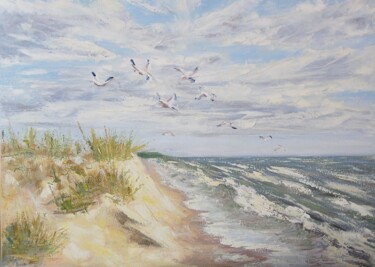 Peinture intitulée "A Serene Painting o…" par Irene Prosper, Œuvre d'art originale, Huile Monté sur Châssis en bois