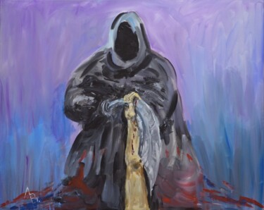 Painting titled "Overwhelming desire…" by Vladimir Lebedev, Original Artwork, Acrylic Mounted on Wood Stretcher frame