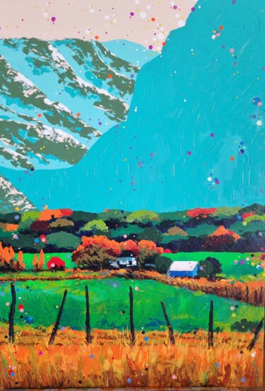 "Luce" başlıklı Tablo Chiara Costantini tarafından, Orijinal sanat, Akrilik Ahşap Sedye çerçevesi üzerine monte edilmiş