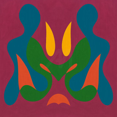 Arts numériques intitulée "Symphonie Chromatiq…" par Yahya Ahssaini, Œuvre d'art originale, Peinture numérique