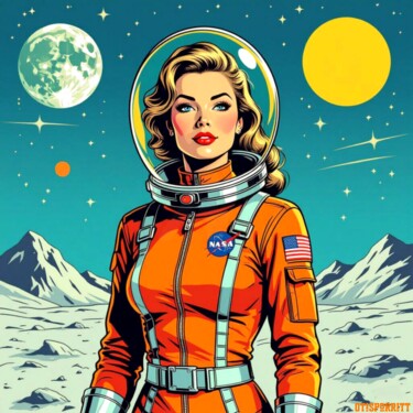 "Destination Moon-3" başlıklı Dijital Sanat Otis Porritt tarafından, Orijinal sanat, 2D Dijital Çalışma