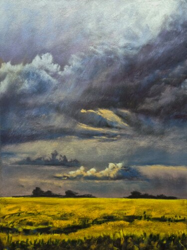 Malarstwo zatytułowany „THE HISS. Landscape…” autorstwa Вікторія Стефчишина, Oryginalna praca, Pastel Zamontowany na Karton