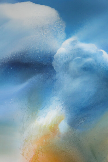 Painting titled "Begegnung" by Julia Asfour, Original Artwork, Acrylic Mounted on Wood Stretcher frame