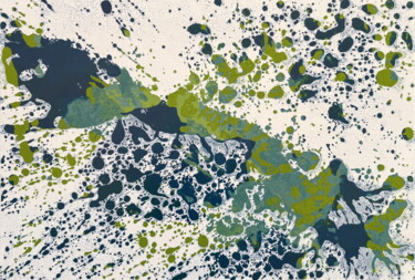 Peinture intitulée "Seestück X" par Markus Honerla, Œuvre d'art originale, Laque Monté sur Châssis en bois