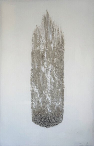 "Cracking Soil n11" başlıklı Tablo Anael Tena tarafından, Orijinal sanat, Kum Ahşap Sedye çerçevesi üzerine monte edilmiş