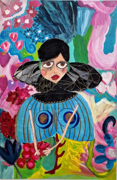 绘画 标题为“Mujeres Portales de…” 由Beatriz Álvarez, 原创艺术品, 丙烯