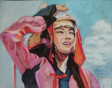 Ζωγραφική με τίτλο "A wandering actor w…" από Елена Поволокина (PovElena), Αυθεντικά έργα τέχνης, Παστέλ