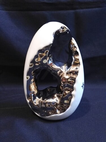 "oeuf vuitton, ceram…" başlıklı Heykel Steivan Loundou tarafından, Orijinal sanat, Seramik