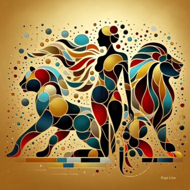 "Custodios del Umbra…" başlıklı Dijital Sanat Rogo Lino tarafından, Orijinal sanat, AI tarafından oluşturulan görüntü artwor…