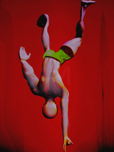 Digital Arts titled "Серия «Дни недели»…" by Ada Morozevic, Original Artwork, Digital Painting Mounted on Cardboard