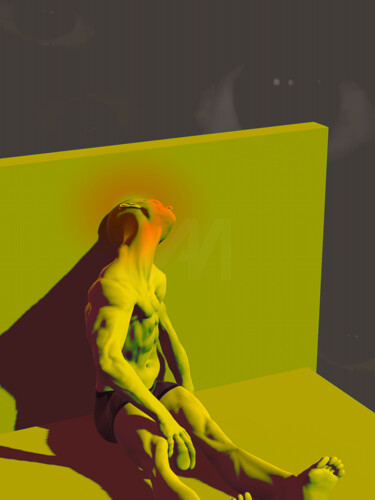 Digital Arts titled "Серия «Дни недели»…" by Ada Morozevic, Original Artwork, Digital Painting Mounted on Cardboard