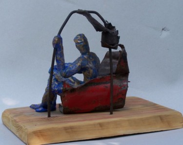 Sculpture intitulée "étonnant vaisseau…" par Anne-Frédérique Ferret, Œuvre d'art originale