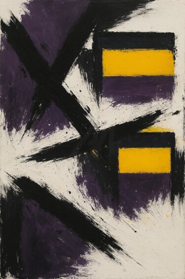 Digital Arts titled "MINIMAL-GRUNGE 162" by Karavix, Original Artwork, AI generated image