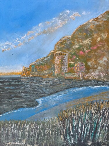 绘画 标题为“Olmeta di Capicorsu…” 由Jm Mariani, 原创艺术品, 油 安装在木质担架架上