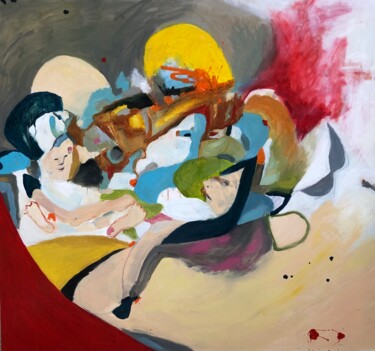 Malarstwo zatytułowany „" They burned my ho…” autorstwa Sopo Simonishvili, Oryginalna praca, Olej