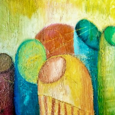 Ζωγραφική με τίτλο "Musical composition" από Natali, Αυθεντικά έργα τέχνης, Ακρυλικό