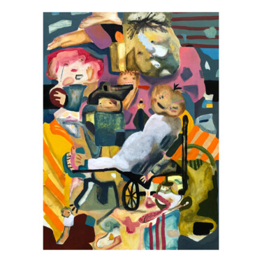 Ζωγραφική με τίτλο "You can sit or you…" από Sopo Simonishvili, Αυθεντικά έργα τέχνης, Ακρυλικό