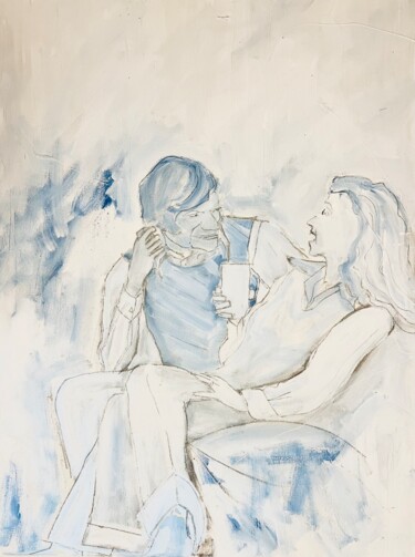 Malerei mit dem Titel "Ach…" von Bernd Bärfacker, Original-Kunstwerk, Acryl