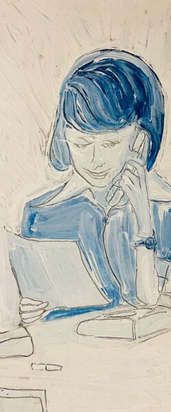 Malerei mit dem Titel "Ich gebe Ihnen die…" von Bernd Bärfacker, Original-Kunstwerk, Acryl