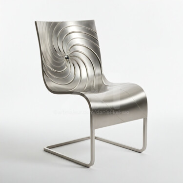 "Barcelona Chair#4" başlıklı Heykel Daniel Kei Wo tarafından, Orijinal sanat, Paslanmaz Çelik