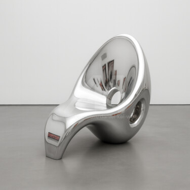 Sculpture intitulée "Egg Couch#1" par Daniel Kei Wo, Œuvre d'art originale, Acier inoxydable