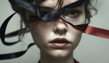 Arte digital titulada "Red & Black" por Vanda Lehel (V A N D E E), Obra de arte original, Imagen generada por IA