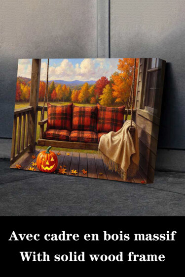 Estampas & grabados titulada "Rustic Farmhouse Au…" por Jiang Hua Liang, Obra de arte original, Chorro de tinta Montado en C…