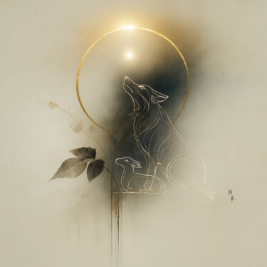 Digitale Kunst mit dem Titel "The Final Reconcili…" von Ziqi Yu (Fanfu), Original-Kunstwerk, Tintenstrahl Auf Holzplatte mon…