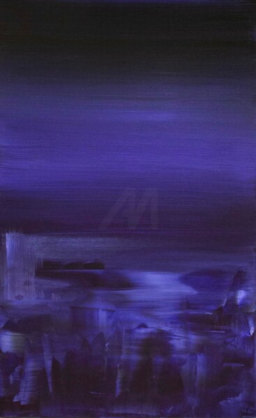 Peinture intitulée "Infinite Dusk" par Paresh Nrshinga F R S A, Œuvre d'art originale, Acrylique Monté sur Châssis en bois