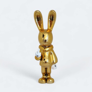 Rzeźba zatytułowany „Yolo Gold” autorstwa Sagrasse, Oryginalna praca, Żywica