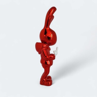 Skulptur mit dem Titel "Yolo Red" von Sagrasse, Original-Kunstwerk, Harz