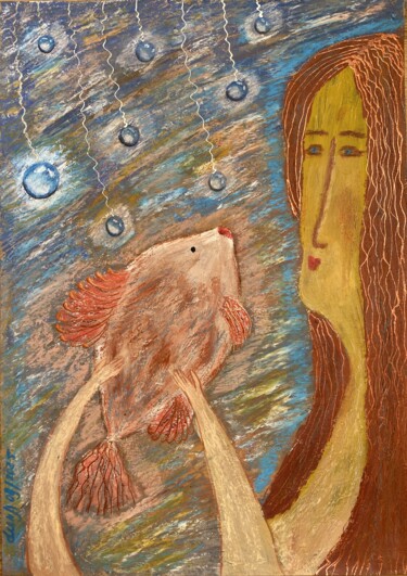 Tekening getiteld "Conversation with t…" door Eli Devart, Origineel Kunstwerk, Acryl