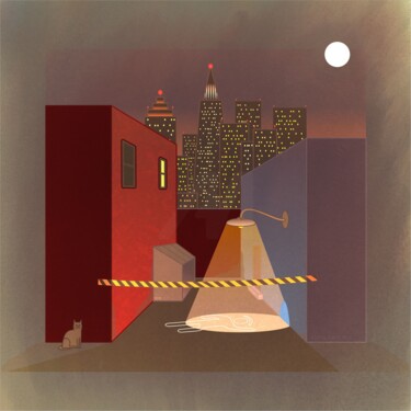 Digital Arts titled "mirada criminal rem" by Ojolo, Original Artwork, Digital Painting