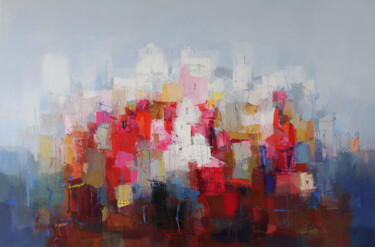 Peinture intitulée "Mediterranes Leucht…" par Plamen Bibeschkov, Œuvre d'art originale, Huile Monté sur Châssis en bois