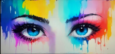 Artes digitais intitulada "Hyperrealistic Rain…" por Aleksa Soul, Obras de arte originais, Pintura digital